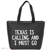 Texas is Calling and I Must Go Funny Home State Tote Bag thumb 0