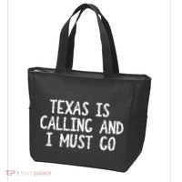 Texas is Calling and I Must Go Funny Home State Tote Bag thumb 3