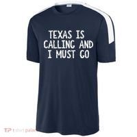 Texas is Calling and I Must Go Funny Home State Sport-Tek Competitor United Soccer Jersey thumb 2