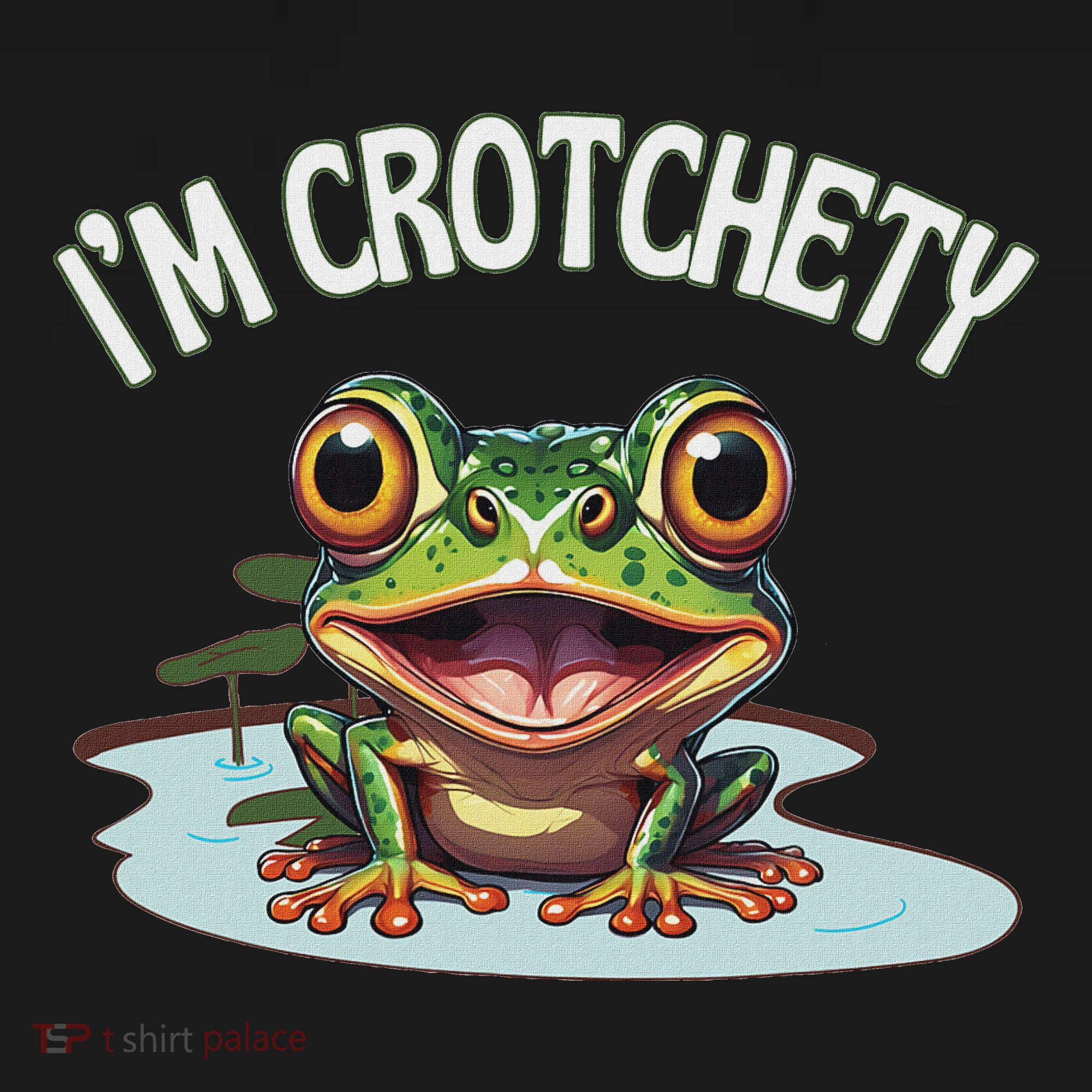 Toad I’M Crotchety Cranky Ill Tempered Bad Mood Annoying Fun Doggie Tank