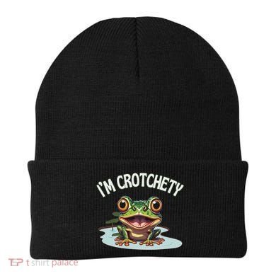 Toad I’M Crotchety Cranky Ill Tempered Bad Mood Annoying Fun Beanie