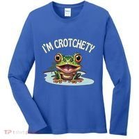 Toad I’M Crotchety Cranky Ill Tempered Bad Mood Annoying Fun Women's Long Sleeve Shirt thumb 0