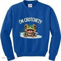 Toad I’M Crotchety Cranky Ill Tempered Bad Mood Annoying Fun Kids Sweatshirt thumb 0