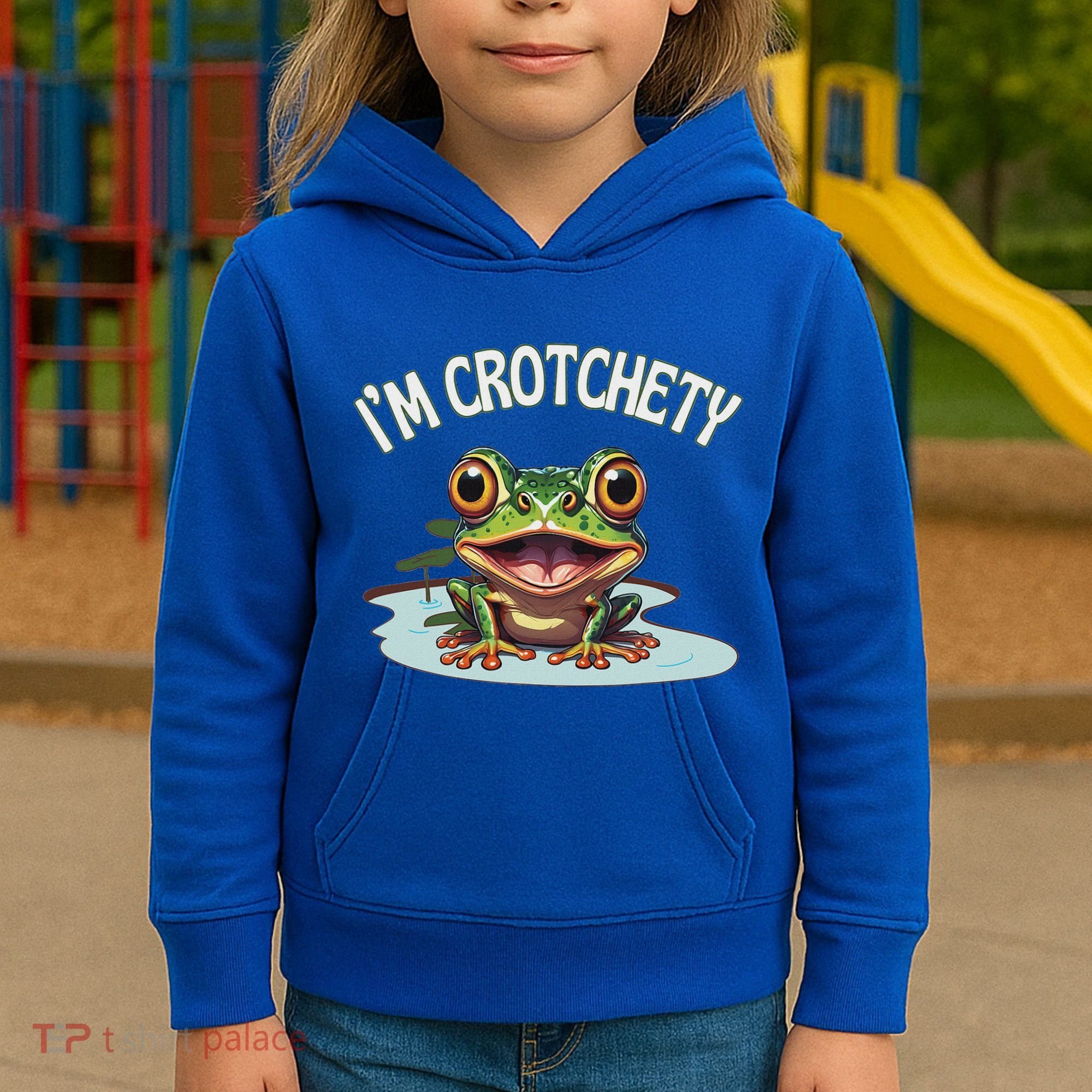 Toad I’M Crotchety Cranky Ill Tempered Bad Mood Annoying Fun Kids Hoodie