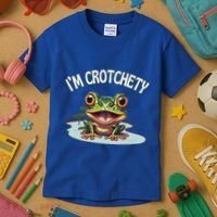 Toad I’M Crotchety Cranky Ill Tempered Bad Mood Annoying Fun Kids T-Shirt thumb 3