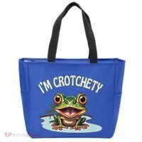 Toad I’M Crotchety Cranky Ill Tempered Bad Mood Annoying Fun Tote Bag thumb 0