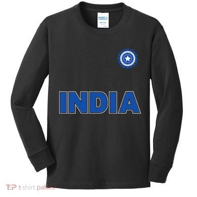 Team India Cricket Kids Long Sleeve Shirt