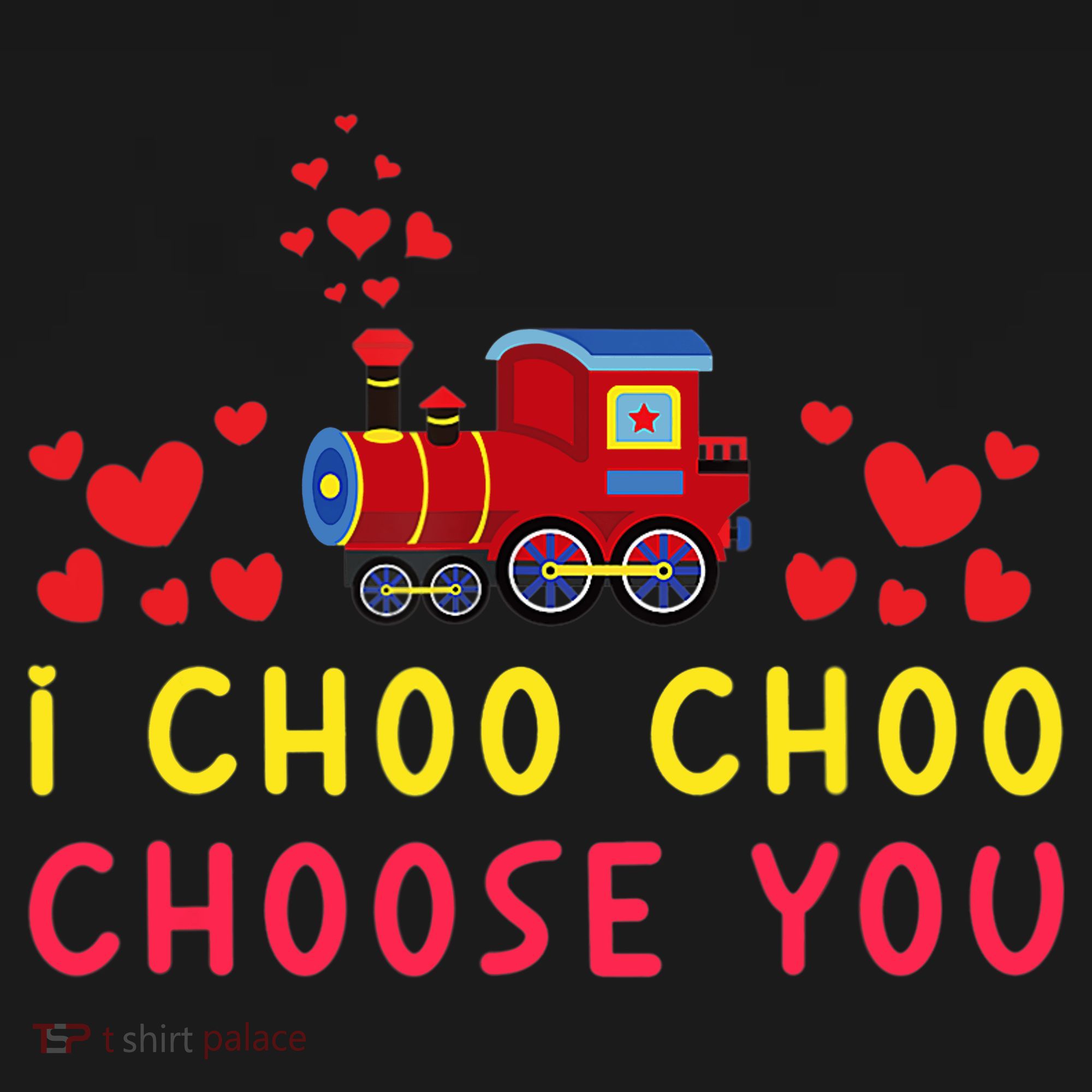 Train I Choo Choo Choose You Valentines Day Hearts Backpack
