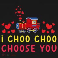 Train I Choo Choo Choose You Valentines Day Hearts Ornament thumb 1