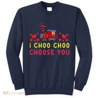 Train I Choo Choo Choose You Valentines Day Hearts Sweatshirt thumb 0