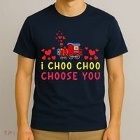 Train I Choo Choo Choose You Valentines Day Hearts T-Shirt thumb 3
