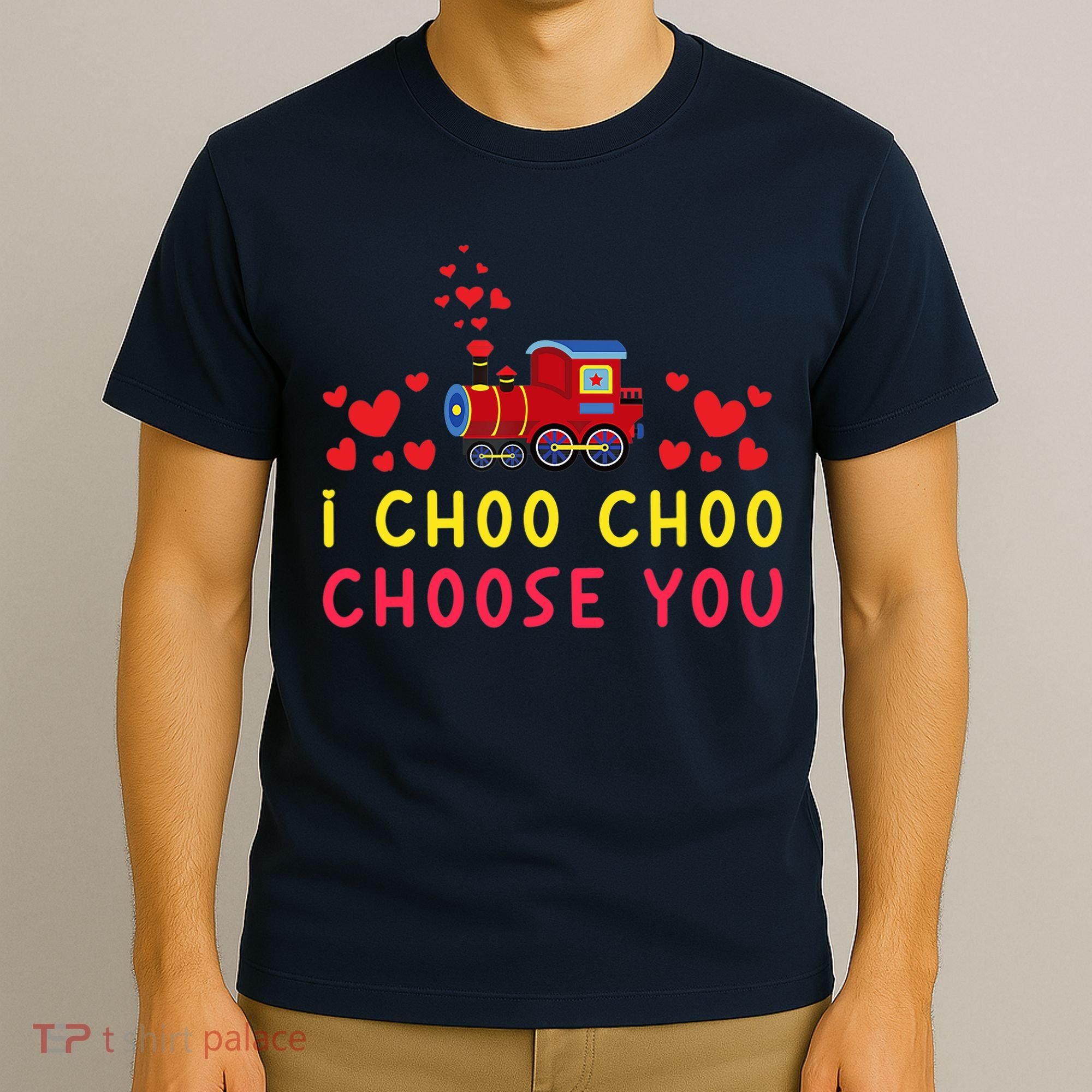 Train I Choo Choo Choose You Valentines Day Hearts T-Shirt