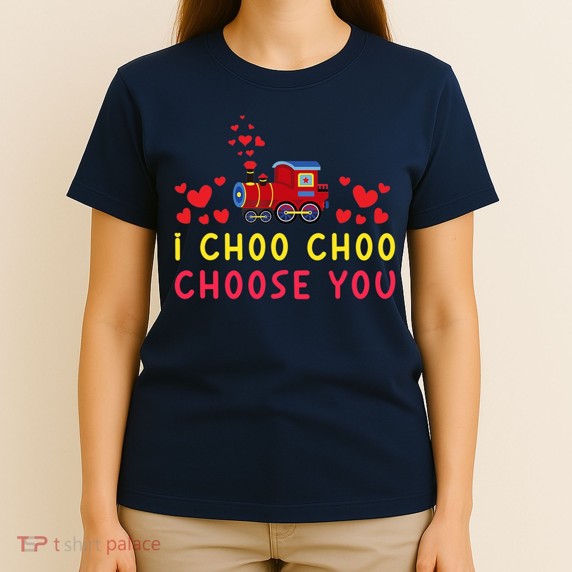 Train I Choo Choo Choose You Valentines Day Hearts T-Shirt