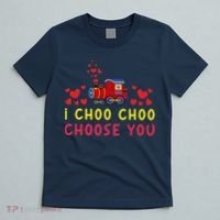 Train I Choo Choo Choose You Valentines Day Hearts T-Shirt thumb 5