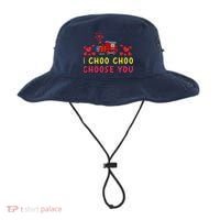 Train I Choo Choo Choose You Valentines Day Hearts Bucket Hat thumb 0