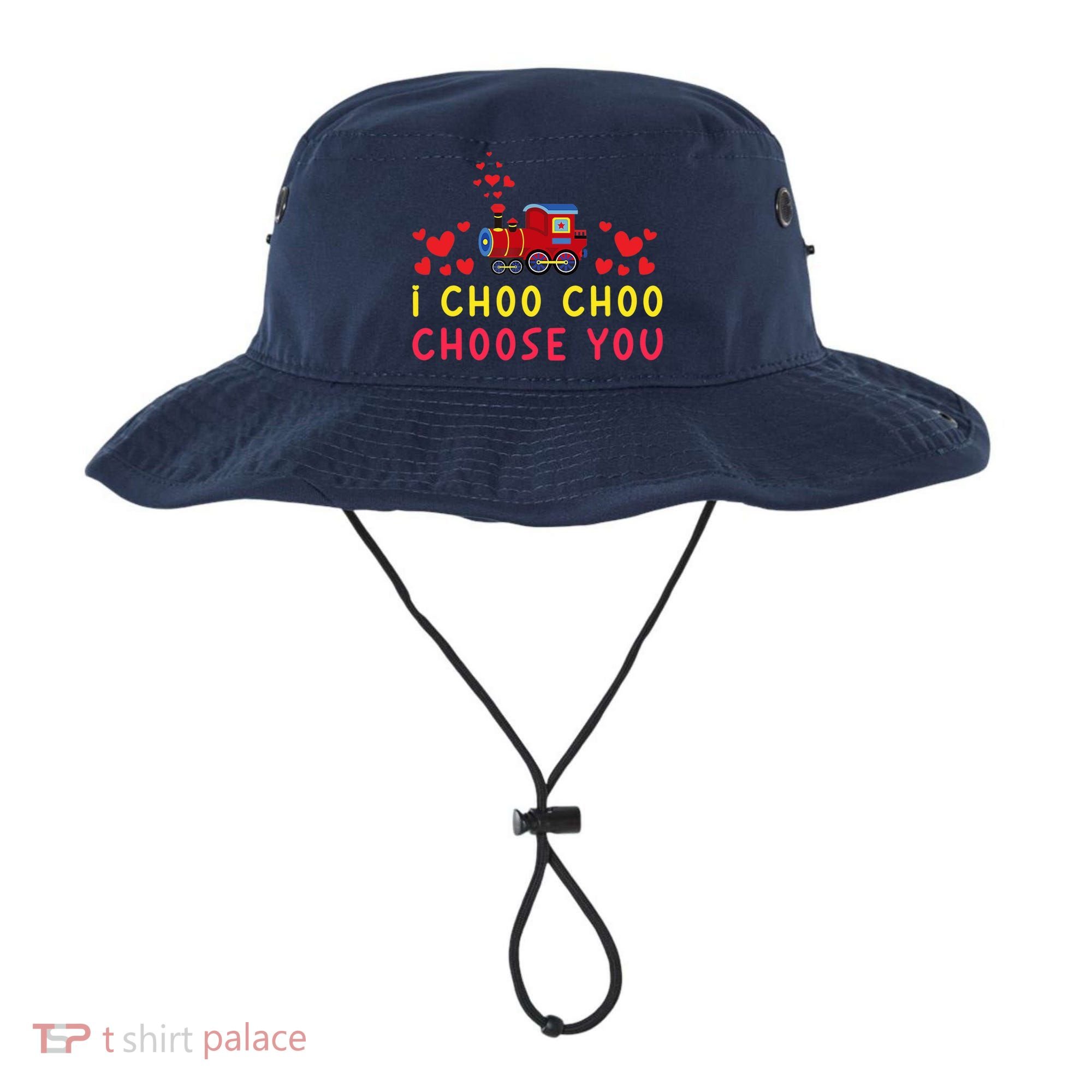 Train I Choo Choo Choose You Valentines Day Hearts Bucket Hat