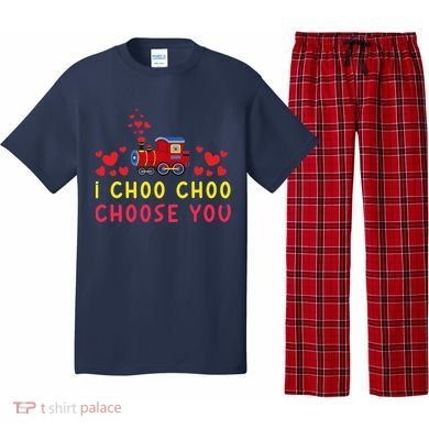 Train I Choo Choo Choose You Valentines Day Hearts Pajama Set