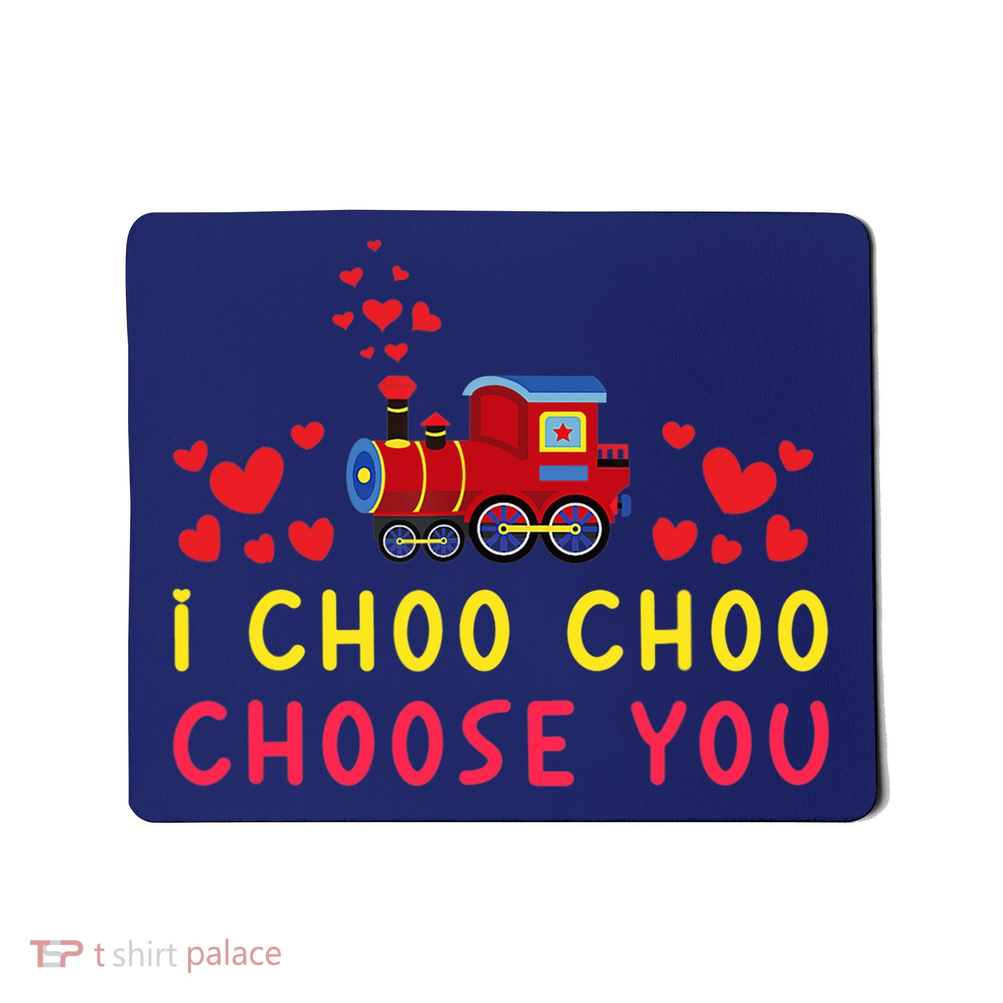 Train I Choo Choo Choose You Valentines Day Hearts Mousepad