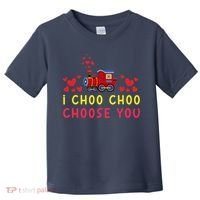 Train I Choo Choo Choose You Valentines Day Hearts Toddler T-Shirt thumb 0