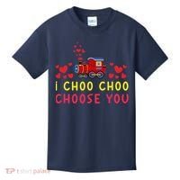 Train I Choo Choo Choose You Valentines Day Hearts Kids T-Shirt thumb 0