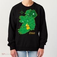 Tipperary Ireland County Map Eire Irish Travel Women's Sweatshirt thumb 0