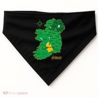 Tipperary Ireland County Map Eire Irish Travel USA-Made Doggie Bandana thumb 0