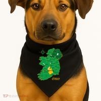 Tipperary Ireland County Map Eire Irish Travel USA-Made Doggie Bandana thumb 1