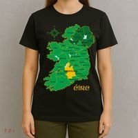 Tipperary Ireland County Map Eire Irish Travel T-Shirt thumb 4