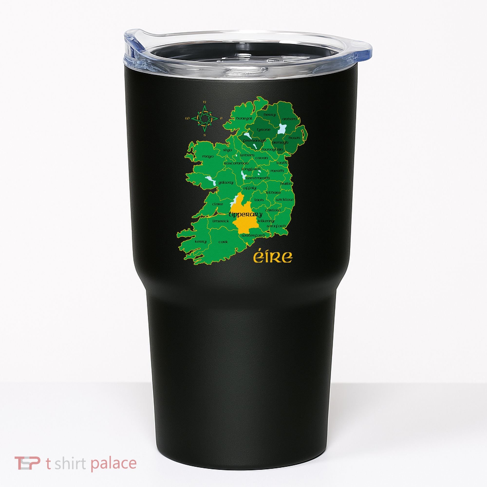 Tipperary Ireland County Map Eire Irish Travel Tumbler