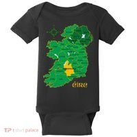 Tipperary Ireland County Map Eire Irish Travel Baby Bodysuit thumb 0