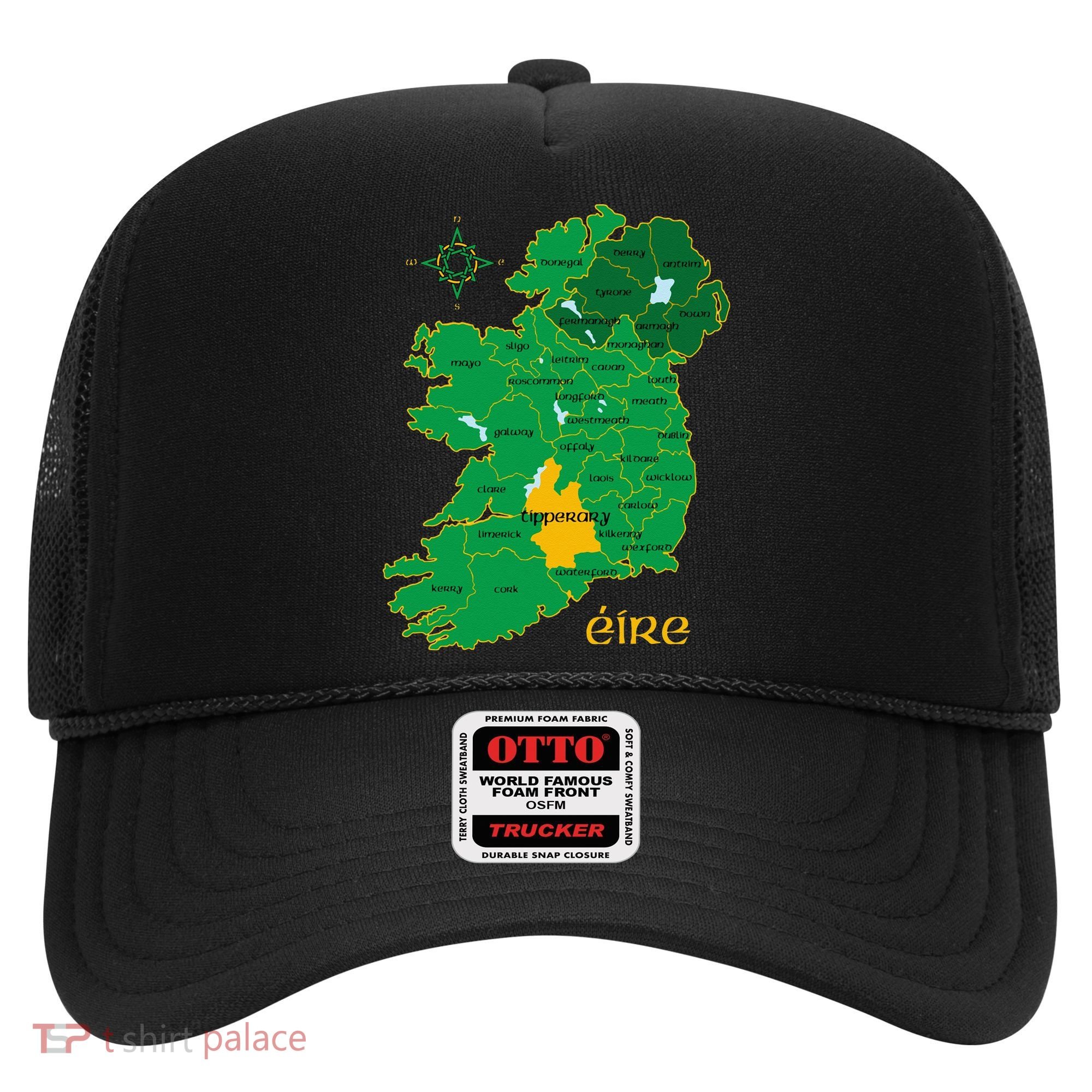 Tipperary Ireland County Map Eire Irish Travel Hat