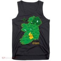 Tipperary Ireland County Map Eire Irish Travel Tank Top thumb 0