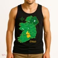 Tipperary Ireland County Map Eire Irish Travel Tank Top thumb 3