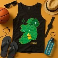 Tipperary Ireland County Map Eire Irish Travel Tank Top thumb 4