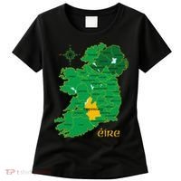 Tipperary Ireland County Map Eire Irish Travel Women's T-Shirt thumb 0