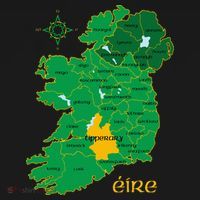 Tipperary Ireland County Map Eire Irish Travel Women's T-Shirt thumb 6