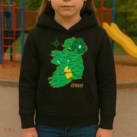 Tipperary Ireland County Map Eire Irish Travel Kids Hoodie thumb 3