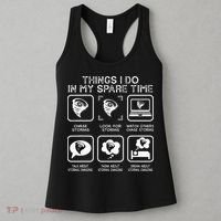 Things I Do In My Spare Time Storm Chasing Meteorologist Women's Tank Top thumb 3