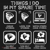 Things I Do In My Spare Time Storm Chasing Meteorologist Women's Tank Top thumb 5