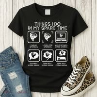 Things I Do In My Spare Time Storm Chasing Meteorologist Women's T-Shirt thumb 3