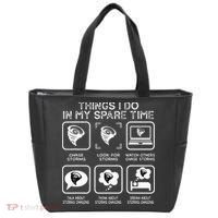 Things I Do In My Spare Time Storm Chasing Meteorologist Tote Bag thumb 0