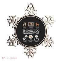 Things I Do In My Spare Time Funny Horse Lovers Ornament thumb 0