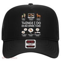 Things I Do In My Spare Time Funny Horse Lovers Hat thumb 0