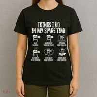 Things I Do In My Spare Time Meat Smoker Smoking T-Shirt thumb 4
