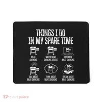 Things I Do In My Spare Time Meat Smoker Smoking Mousepad thumb 0