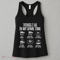 Things I Do In My Spare Time Meat Smoker Smoking Women's Tank Top thumb 3
