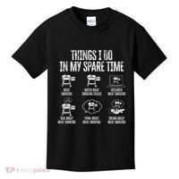 Things I Do In My Spare Time Meat Smoker Smoking Kids T-Shirt thumb 0