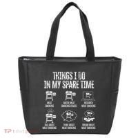 Things I Do In My Spare Time Meat Smoker Smoking Tote Bag thumb 0