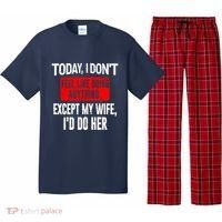 Today I Don't Feel Like Doing Anything Except My Wife I'd Do Her Gift Pajama Set thumb 0