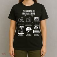 Things I Do In My Spare Time Rollercoaster Theme Park T-Shirt thumb 4
